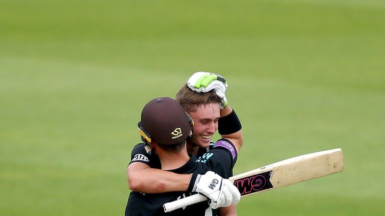 Will Jacks during the Royal London One-Day Cup match between Surrey and Gloucestershire at The Kia Oval on May 23, 2018 in London, England.