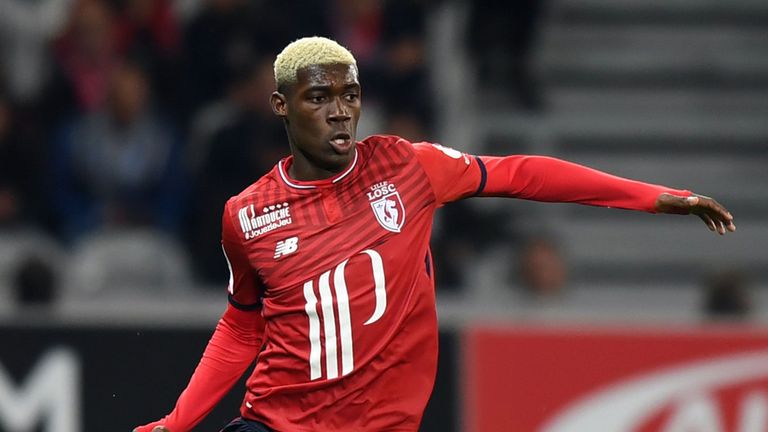 Lille midfielder Yves Bissouma