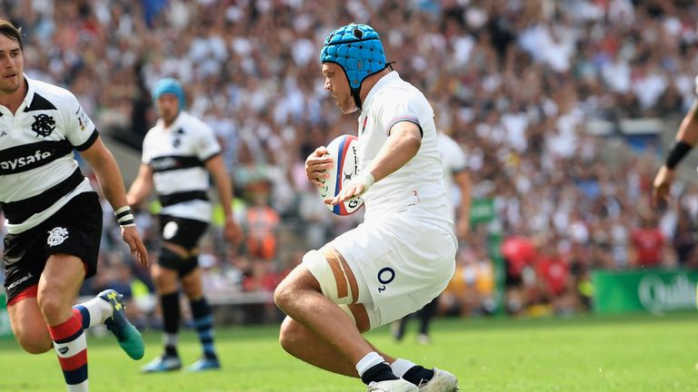Zach Mercer's try got England right back into things after a shell-shocked start