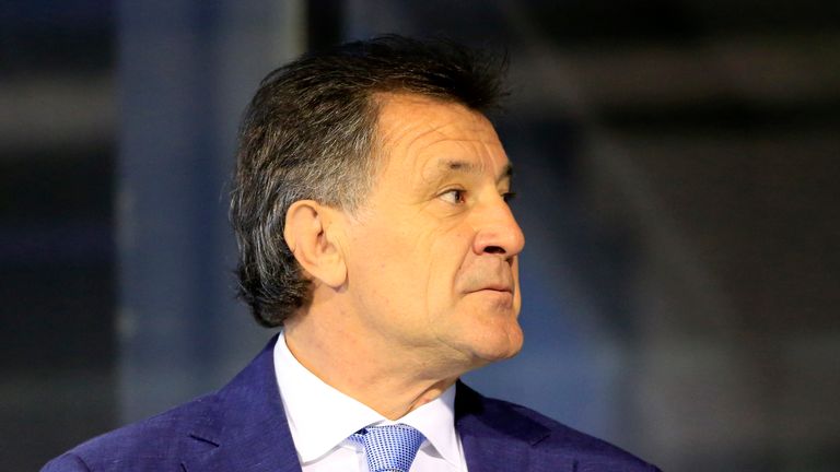 Zdravko Mamic executive Vice President of FC Dinamo Zagreb looks on prior the UEFA Champions League Third Qualifying Round 1st Leg match between FC Dinamo Zagreb and FC Molde at Maksimir stadium in Zagreb, Croatia on Tuesday, July 28, 2015.