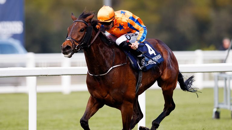 Torcedor ridden by Colm O'Donoghue comes home to win The Longines Sagaro Stakes at Ascot Races. PRESS ASSOCIATION Photo. Picture date: Wednesday May 2, 2018. See PA story RACING Ascot. Photo credit should read: John Walton/PA Wire