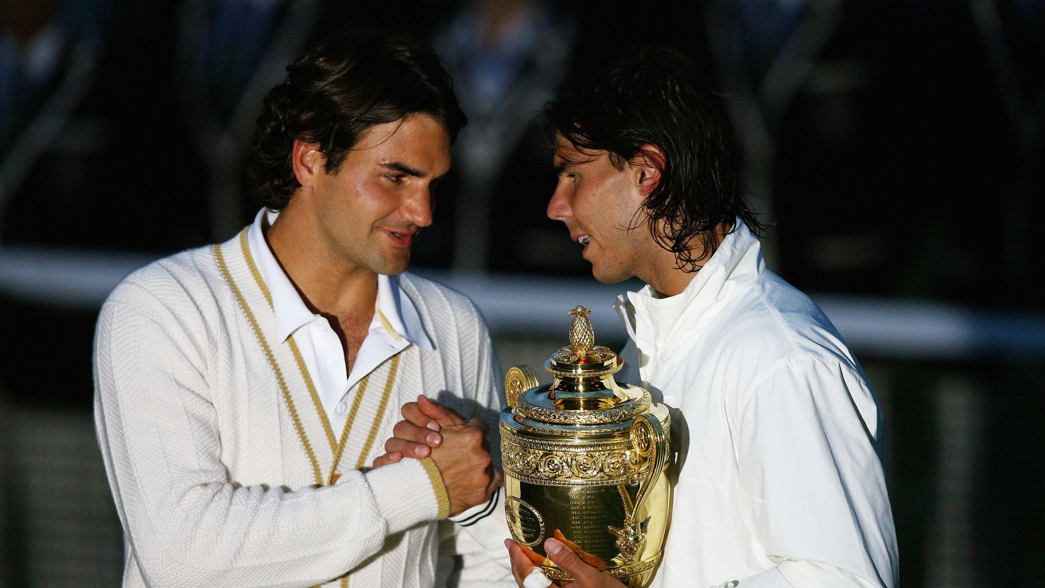 Roger Federer v Rafael The two legends meet again at Wimbledon 11 years later | Tennis News | Sky Sports