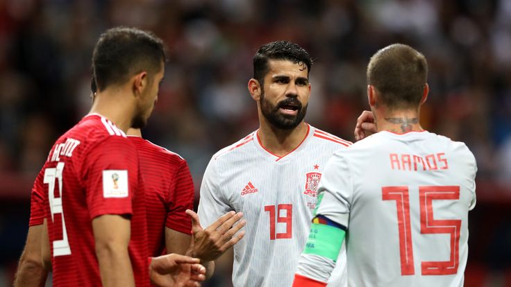 Diego Costa scored the only goal as Spain beat Iran