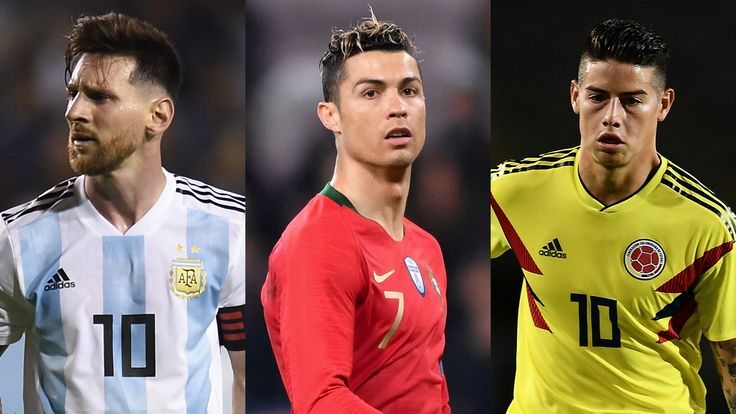 Lionel Messi, Cristiano Ronaldo and James Rodriguez make the cut