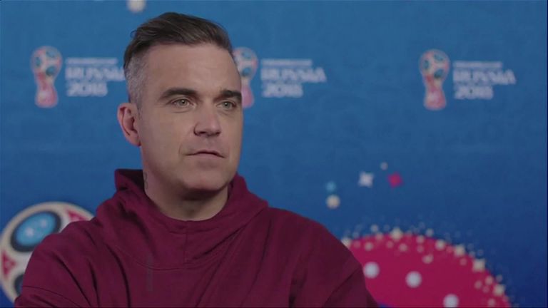 Robbie Williams on World Cup performance