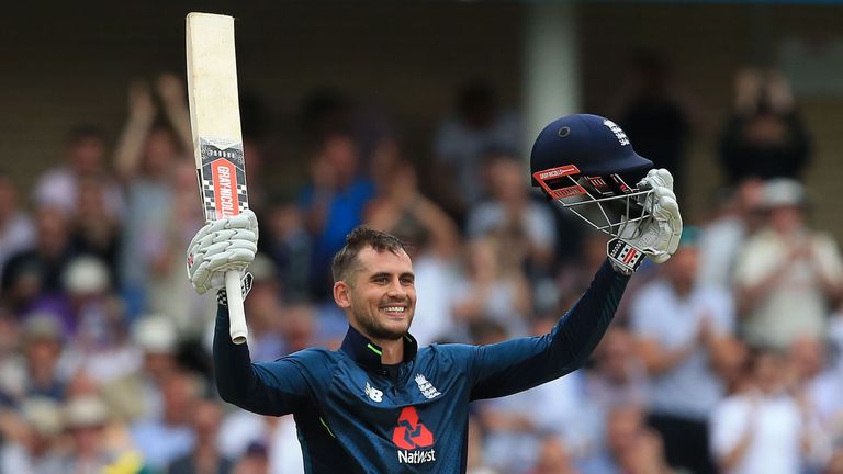 Centurion Alex Hales salutes the Trent Bridge crowd