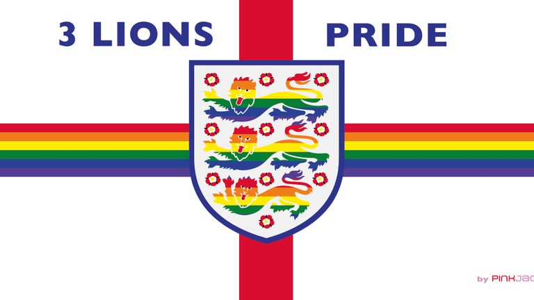 3 Lions Pride flag banner