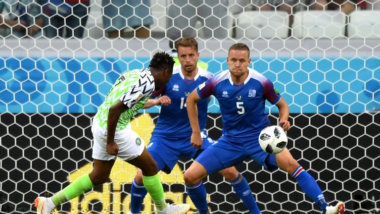 Ahmed Musa scores his and Nigeria's second