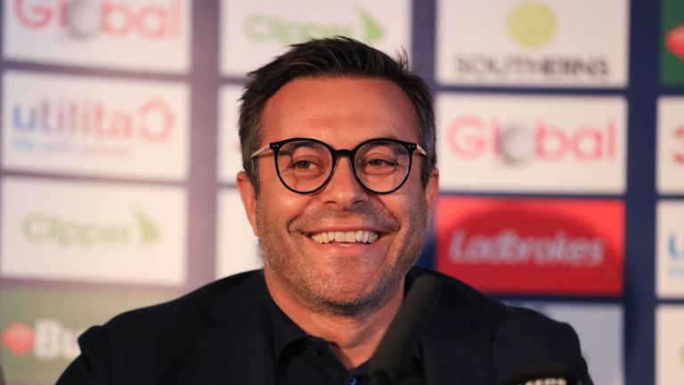 Leeds United owner Andrea Radrizzani during a press conference at Elland Road