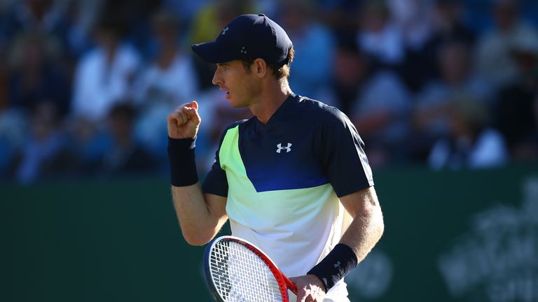 Andy Murray showed some promising signs at Eastbourne