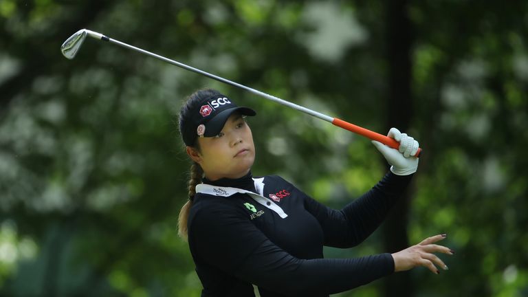 during the final round of the 2018 U.S. Women's Open at Shoal Creek on June 3, 2018 in Shoal Creek, Alabama.