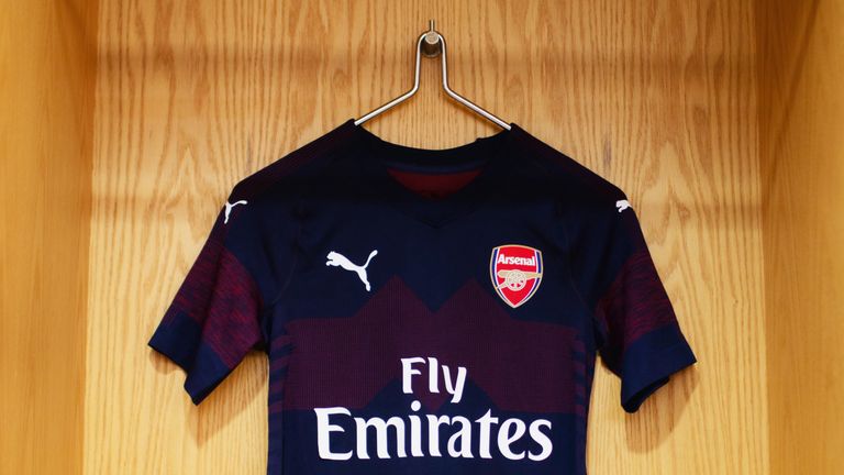 Arsenal's away kit for 2018/19