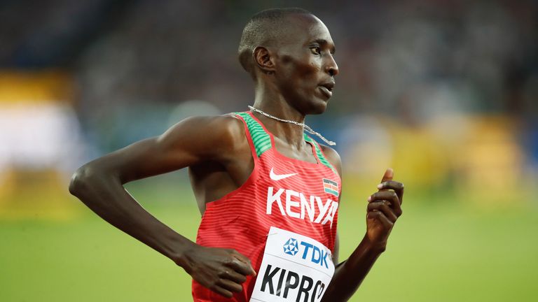 Asbel Kiprop was upgraded to a gold medal at the 2008 Olympics