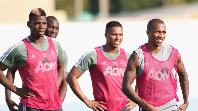 Antonio Valencia and Ashley Young, both 32, have one year left on their current contracts at Manchester United