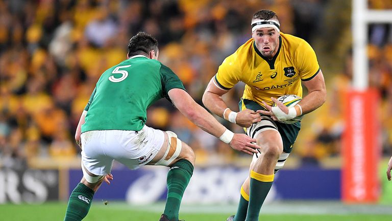 Izack Rodda carries strongly for Australia