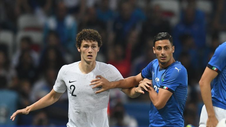 France's Benjamin Pavard during the International Friendly match between France and Italy at Allianz Riviera Stadium on June 1, 2018 in Nice, France.