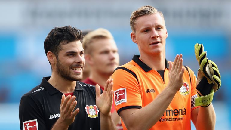 Bernd Leno spent seven seasons as Bayer Leverkusen's No 1