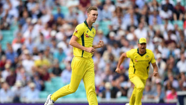 during the 1st Royal London ODI match between England and Australia at The Kia Oval on June 13, 2018 in London, England.