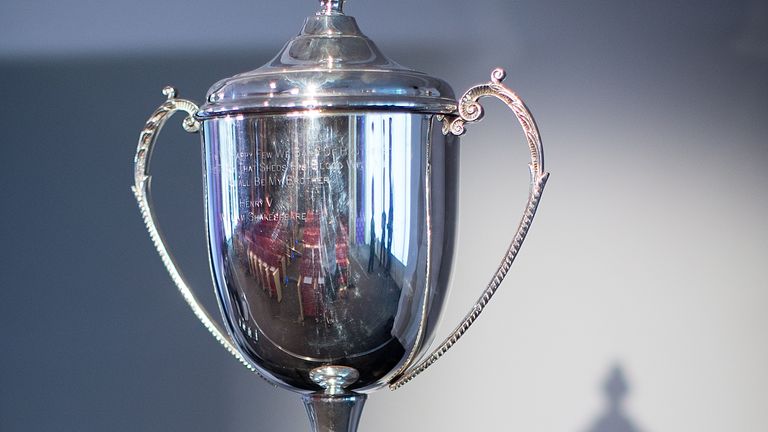 The Bingham Cup trophy is seen during the Bingham Cup 2014 Sydney media conference at the Intercontinental on April 9, 2014 in Sydney, Australia