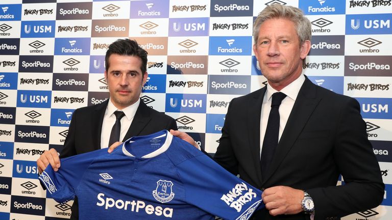 New Everton manager Marco Silva and Everton Director of Football Marcel Brands