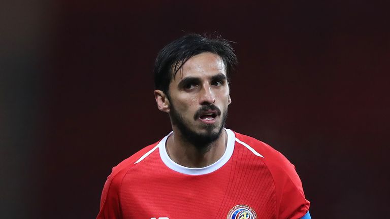 GLASGOW, SCOTLAND - MARCH 23: Bryan Ruiz of Costa Rica is seen during the Vauxhall International Challenge match between Scotland and Costa Rica at Hampden Park on March 23, 2018 in Glasgow, Scotland. (Photo by Ian MacNicol/Getty Images)