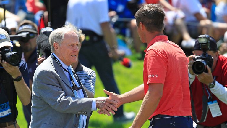 during the final round of The Memorial Tournament Presented by Nationwide at Muirfield Village Golf Club on June 3, 2018 in Dublin, Ohio.