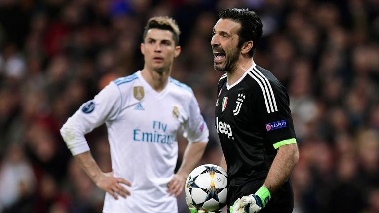Gianluigi Buffon was sent off in his final Champions League game for Juventus - against Real Madrid