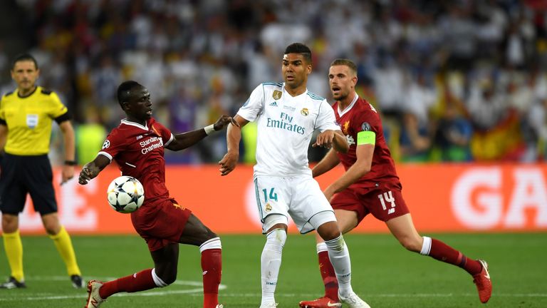  during the UEFA Champions League Final between Real Madrid and Liverpool at NSC Olimpiyskiy Stadium on May 26, 2018 in Kiev, Ukraine.