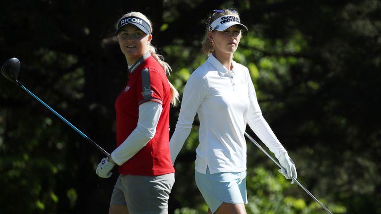 Charley Hull and Jessica Korda, KPMG Women's PGA R1