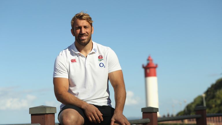 Chris Robshaw poses on media day in South Africa ahead of three-Test England series