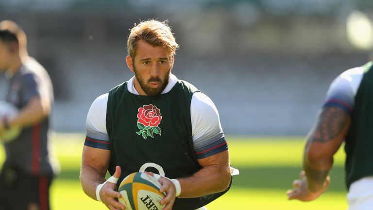 Chris Robshaw during the England training session at Kings Park Stadium on June 15, 2018 in Durban, South Africa.