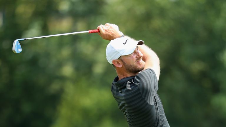 PARIS, FRANCE - JUNE 30:  Chris Wood of England plays his second shot on the 1st hole during day three of the HNA Open de France at Le Golf National on June 30, 2018 in Paris, France.  (Photo by Warren Little/Getty Images)