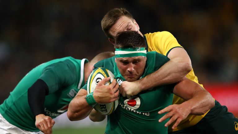 during the Third International Test match between the Australian Wallabies and Ireland at Allianz Stadium on June 23, 2018 in Sydney, Australia.