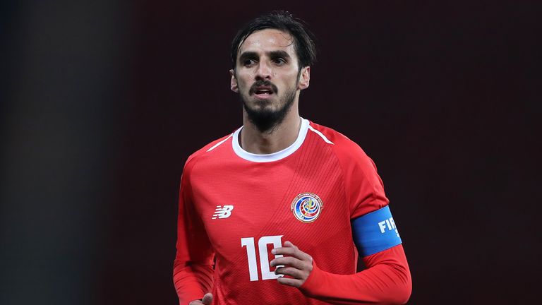 Former Fulham player Bryan Ruiz is a doubt for Thursday's friendly with England in Leeds