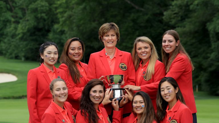 during the final day singles matches in the 2018 Curtis Cup Match at Quaker Ridge Golf Club on June 10, 2018 in Scarsdale, New York.