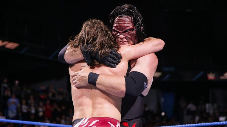 Kane and Daniel Bryan hugged it out after their Team Hell No reunion on SmackDown