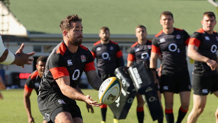 Danny Cipriani during England training.