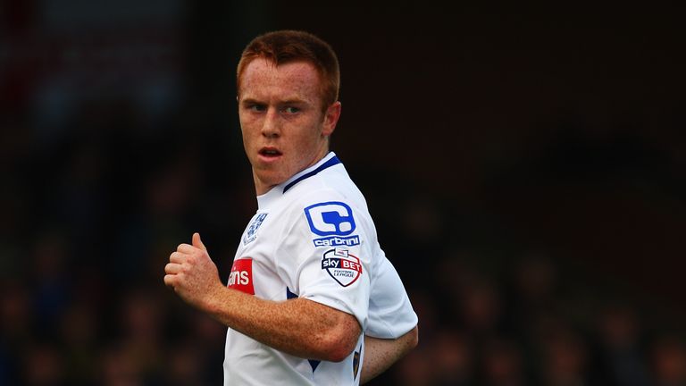 Danny Johnson in action for Tranmere Rovers
