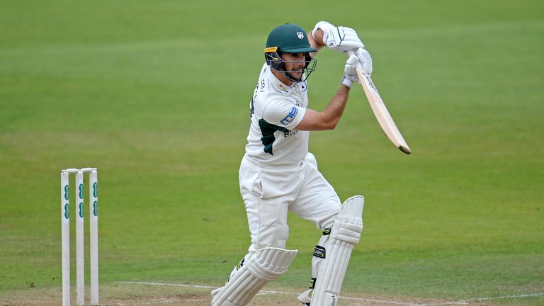 NOTTINGHAM, ENGLAND - SEPTEMBER 07: Daryl Mitchell of Worcestershire bats during Day Three of the Specsavers County Championship Division Two match between Nottinghamshire and Worcestershire at Trent Bridge on September 7, 2017 in Nottingham, England. (Photo by Harry Trump/Getty Images)