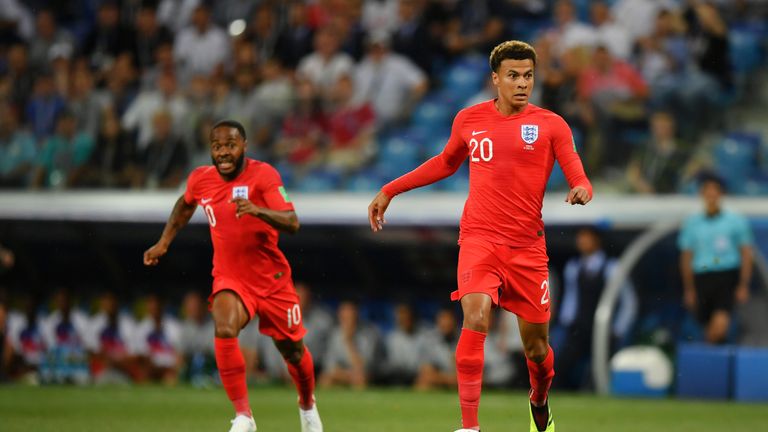 Dele Alli injured his quad muscle in the first half against Tunisia
