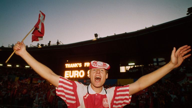 Denmark ended Euro 1992 as shock champions - despite only qualifying when Yugoslavia was disqualified