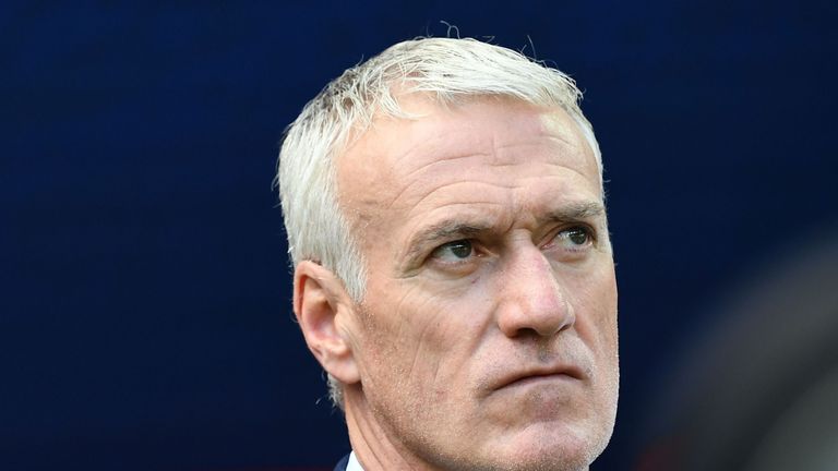 France coach Didier Deschamps pictured during the World Cup game against Australia