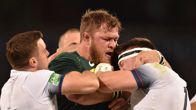 BLOEMFONTEIN, SOUTH AFRICA - JUNE 16: Duane Vermeulen of the Springboks during the 2018 Castle Lager Incoming Series match between South Africa and England at Toyota Stadium on June 16, 2018 in Bloemfontein, South Africa. (Photo by Johan Pretorius/Gallo Images)