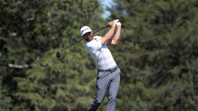 Dustin Johnson shares the lead after the first round of the US Open