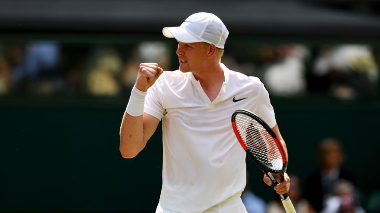 Kyle Edmund lost to Gael Monfils in the Wimbledon second round last year