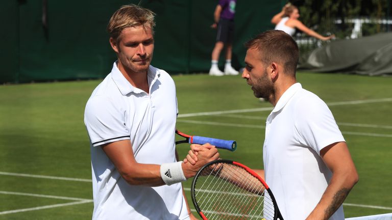 Dan Evans enjoyed a straight-sets victory against Evan Hoyt