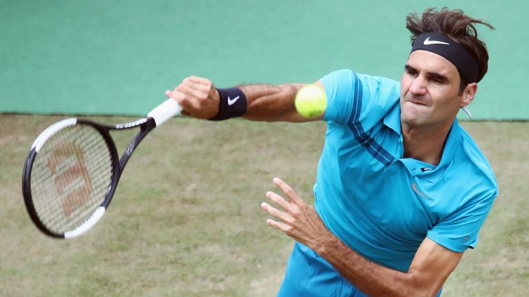 Roger Federer is playing only his second tournament since March.
