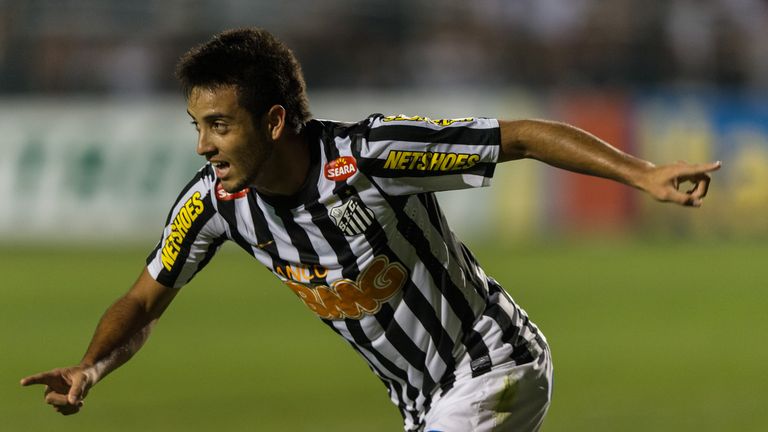 Felipe Anderson started his career with Santos