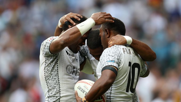  during the HSBC London Sevens at Twickenham Stadium on June 3, 2018 in London, United Kingdom.