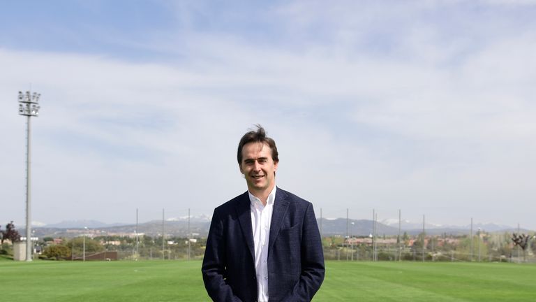 Spain coach Julen Lopetegui, who takes charge of Real Madrid after the World Cup